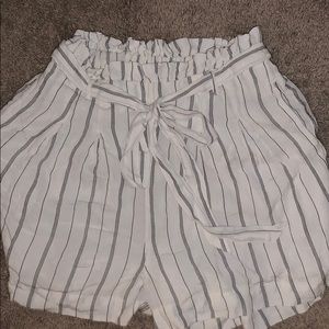 loose striped shorts